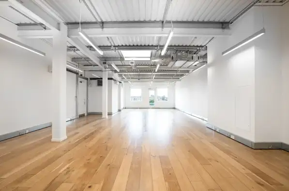 Office space to rent at Canalot Studios, 222 Kensal Road, Westbourne Park, London, unit CN.407, 1215 sq ft (112 sq m).