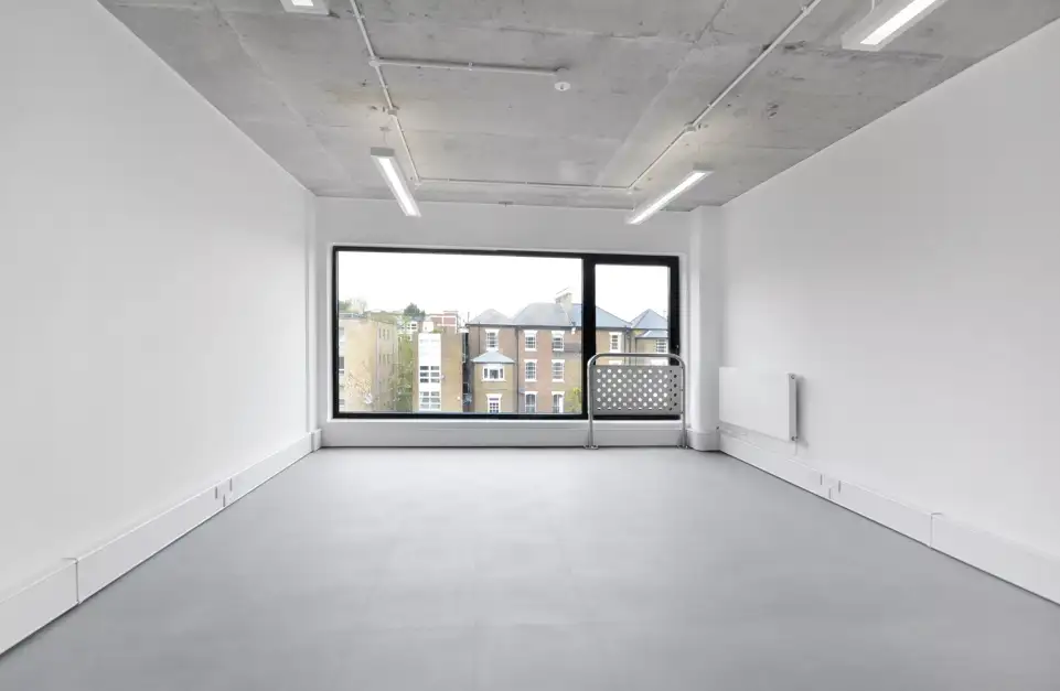 Office space to rent at ScreenWorks, 22 Highbury Grove, Islington, London, N5 2EF, unit SW.308, 297 sq ft (28 sq m)