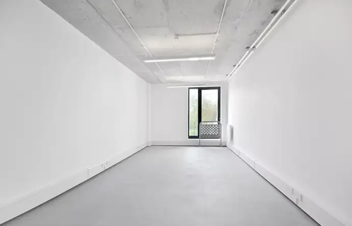 Office space to rent at ScreenWorks, 22 Highbury Grove, Islington, London, unit SW.319, 290 sq ft (27 sq m).