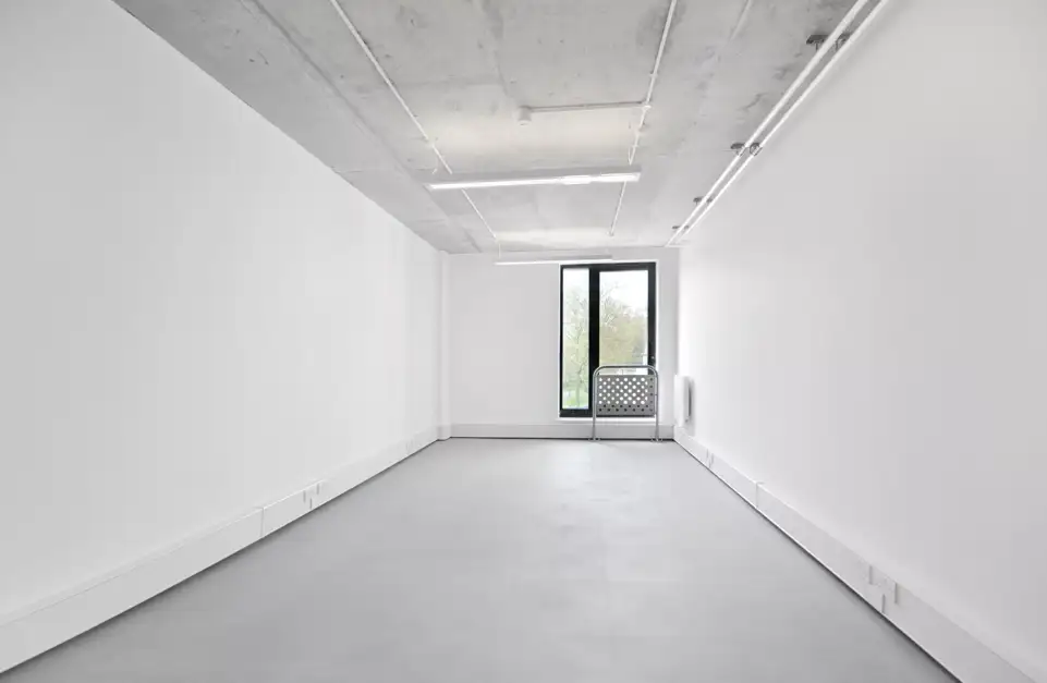 Office space to rent at ScreenWorks, 22 Highbury Grove, Islington, London, unit SW.319, 290 sq ft (27 sq m).