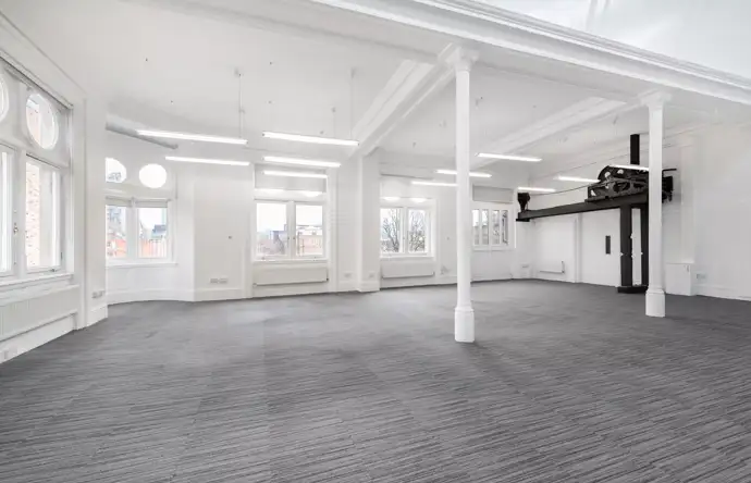 Office space to rent at The Leather Market, Weston Street, London, unit LM17.2, 1,939 sq ft (180 sq m).