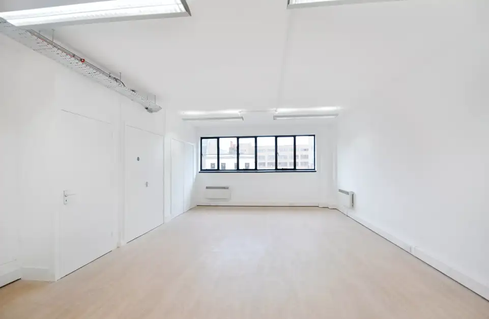 Office space to rent at East London Works, 75  Whitechapel Road, London, E1 1DU, unit WH2.10, 409 sq ft (38 sq m)